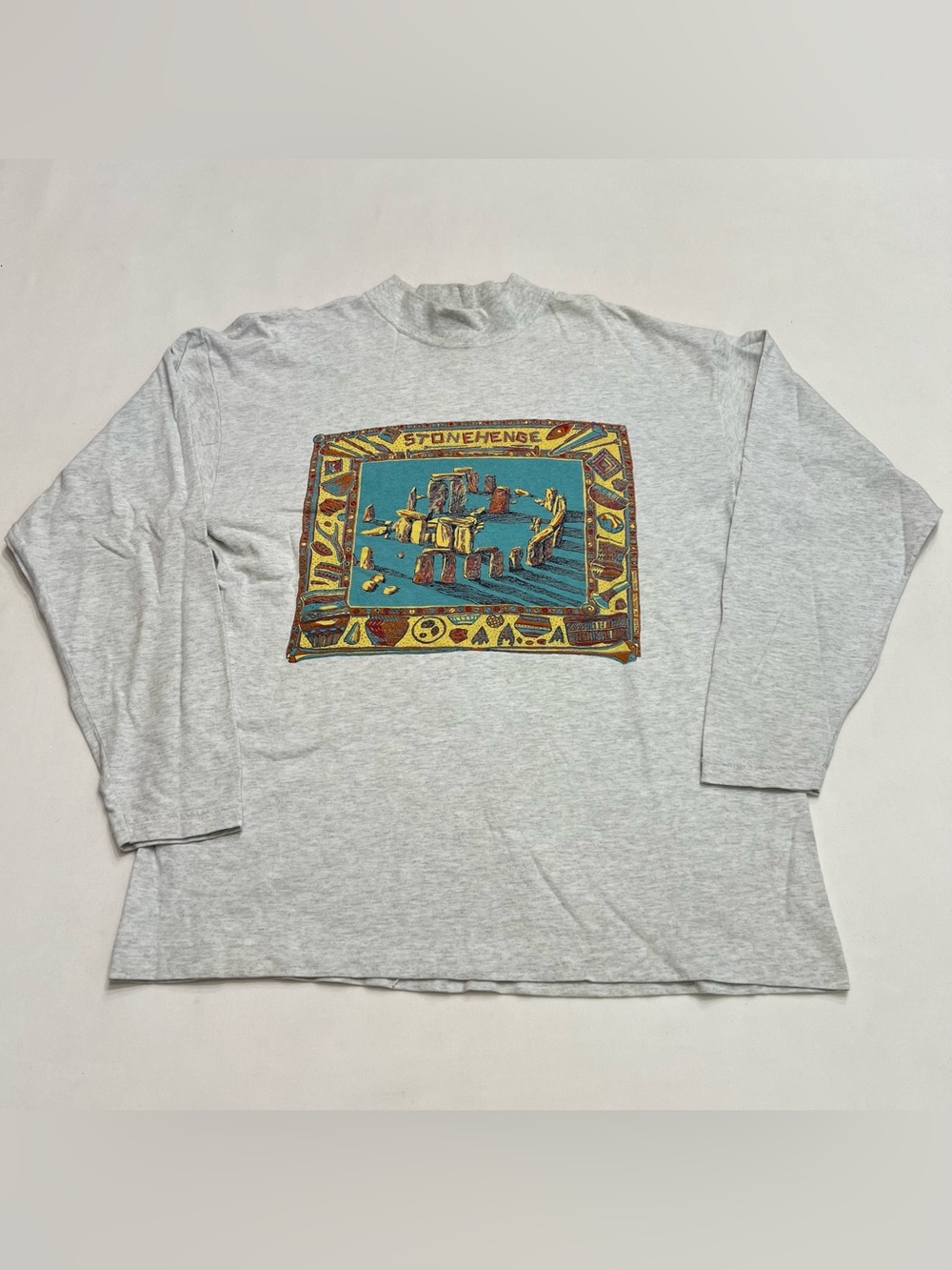 Vintage 1990s Stonehenge Graphic Souvenir T Shirt Sz L England Single Stitch